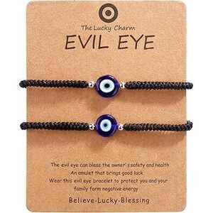 Handmade String Red Evil Eye Bracelets Blue Evil Eye Jewelry Bracelet For Women